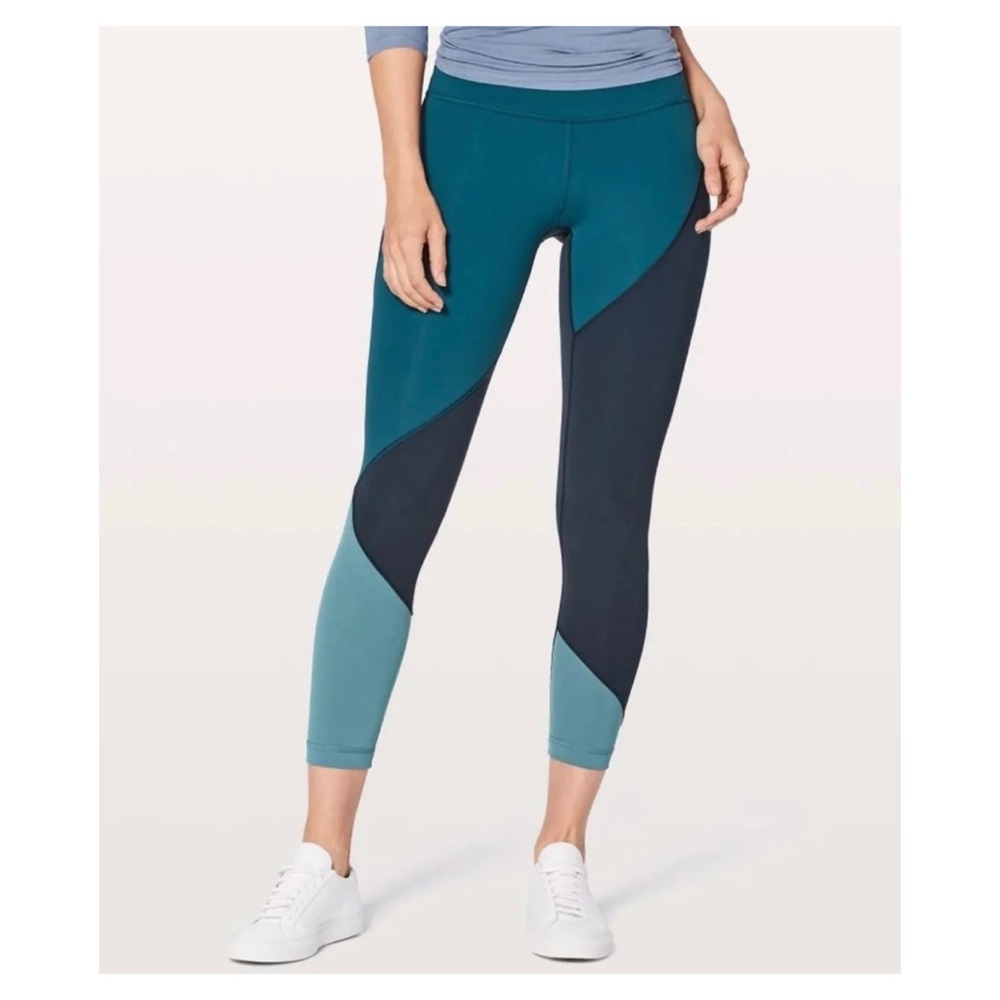 Lululemon Limited Edition Blue Block Leggings